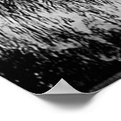 Poster Vintage Smokey l'ours noir et blanc (Coin)