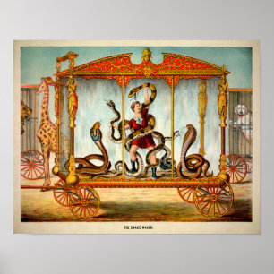 Poster vintage Snake Wagon