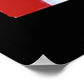 Poster vintage Spaguetti et Fork Red (Coin)