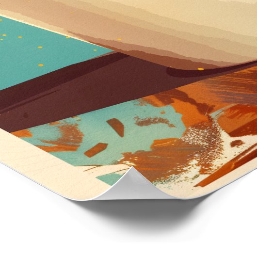 Poster vintage Splash Café (Coin)