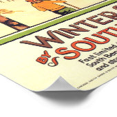 Poster vintage Sports d'hiver (Coin)