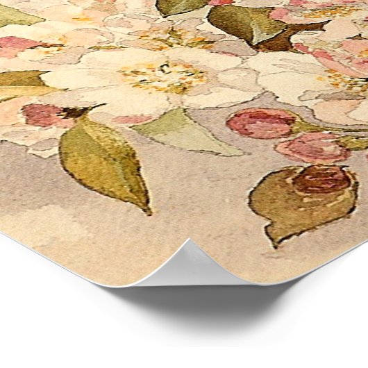 Poster Vintage Spring Blossoms (Coin)