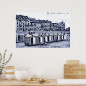 Poster Vintage station balnéaire belle époque et plage (Cuisine)