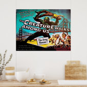 Poster Vintage Style, Menace, Fake Cinema (Cuisine)