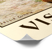 Poster Vintage style rétro Bruges voyage ad (Coin)