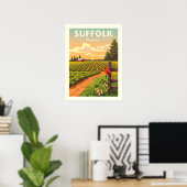 Poster Vintage Suffolk Virginia (Bureau à domicile)