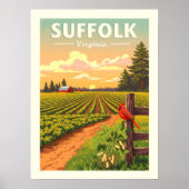 Poster Vintage Suffolk Virginia (Devant)