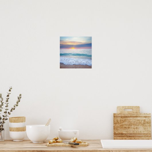 Poster vintage Sunset Beach (Cuisine)