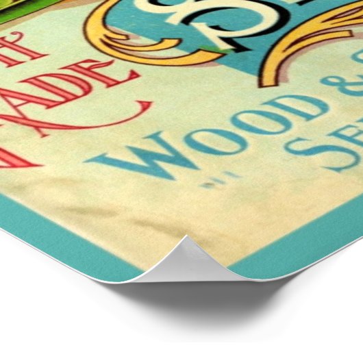 Poster vintage sur les semences (Coin)