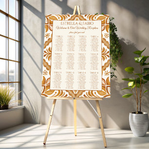 Poster Vintage Talavera en terre cuite mariage plan