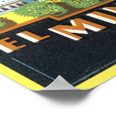 Poster Vintage Tanger, Maroc Hôtel El Minzah (Coin)