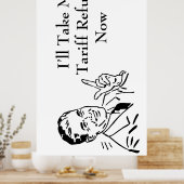 Poster Vintage Tariff Refund Check (Cuisine)