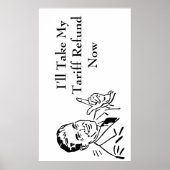 Poster Vintage Tariff Refund Check (Devant)