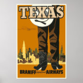 Poster vintage Texas (Devant)