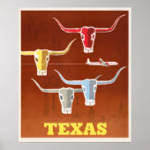 Poster vintage Texas (Devant)