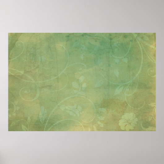 Poster Vintage texture verte (Devant)