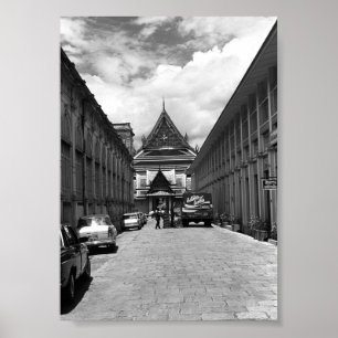 Poster Vintage Thaïlande Bangkok Palais Royal
