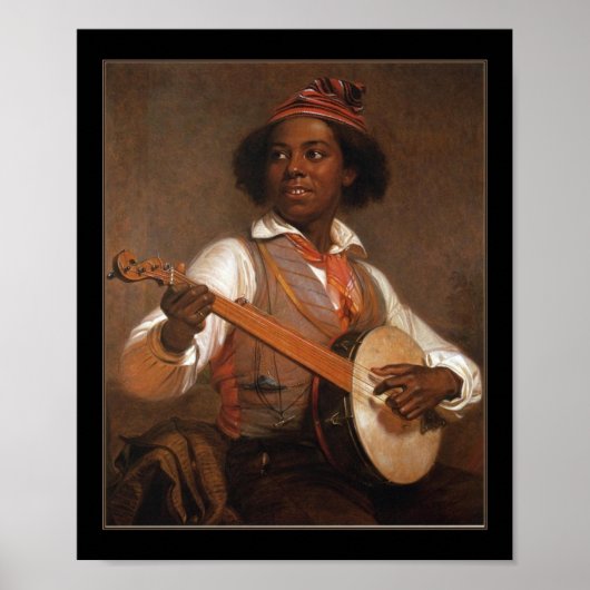 Poster Vintage The Banjo Player (Devant)