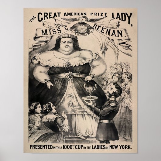 Poster vintage "The Fat Lady" (Devant)