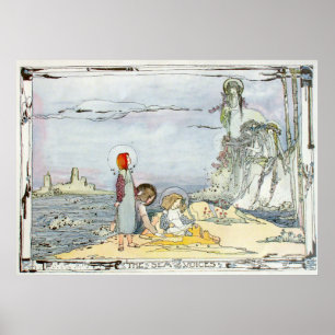 Poster Vintage "The Sea Voices" par Jessie M. King
