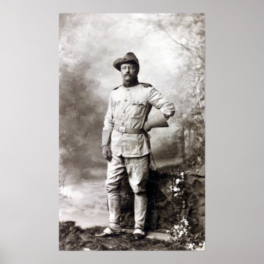 Poster Vintage Theodore Roosevelt Rough Riders (Devant)