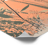 Poster Vintage Tigre Rouler Animaux Faune Nature Aestheti (Coin)