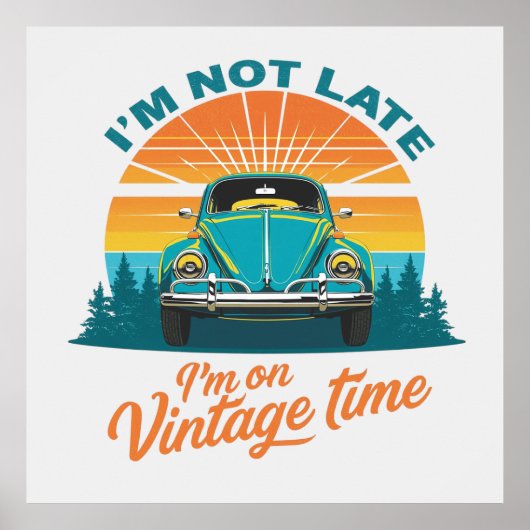 Poster Vintage Time Ride (Devant)