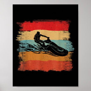 Poster Vintage Tirages colorés Jet Ski Lover Jet Ski