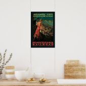 Poster Vintage travel, Atlantic City (Cuisine)