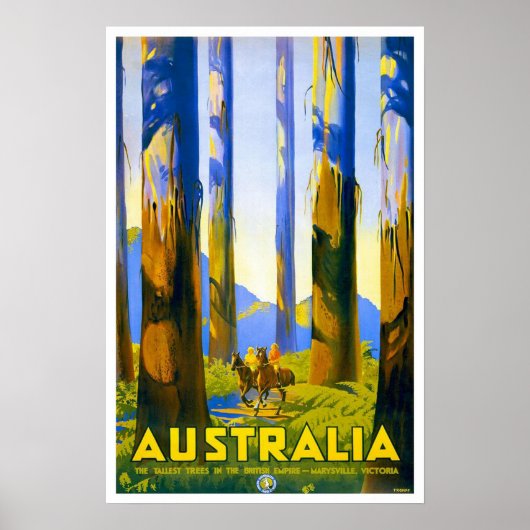Poster Vintage travel, Australie (Devant)