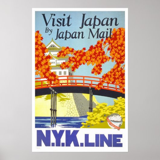 Poster Vintage travel, Japon (Devant)