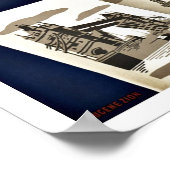 Poster Vintage Travel See Europe (Coin)