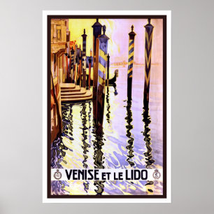 Poster Vintage travel,Venice