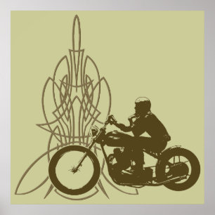 Poster Vintage Triumph Riding