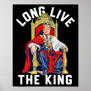 Poster Vintage Trump Vive le roi American Patrioti