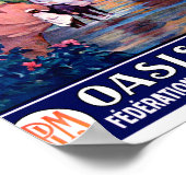 Poster vintage tunisien restauré (Coin)