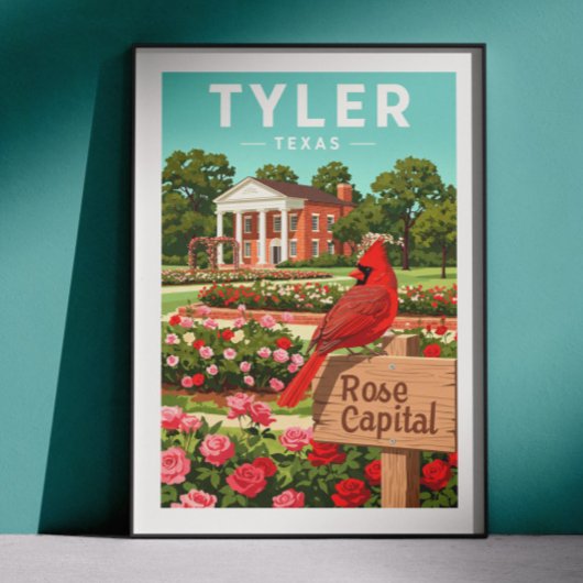 Poster Vintage Tyler Texas