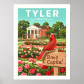 Poster Vintage Tyler Texas (Devant)