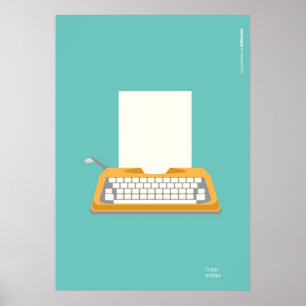 Poster Vintage Typewriter
