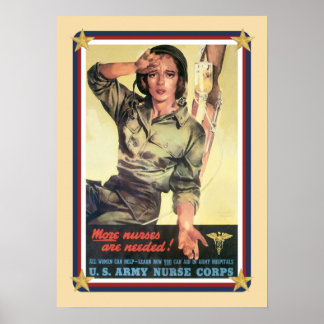 Poster Vintage USA Army Nurse Corps 2
