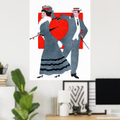 Poster Vintage Valentine Couple (Bureau à domicile)