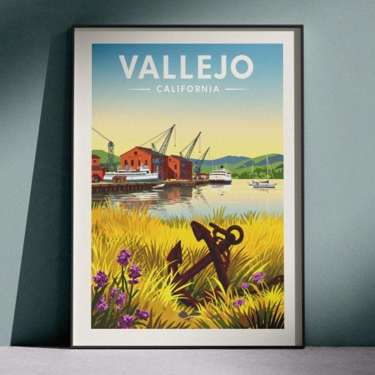 Poster Vintage Vallejo California