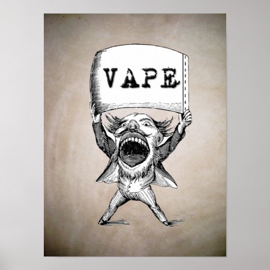 Poster vintage Vape haute qualité (Devant)