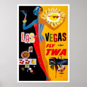 Poster vintage Vegas (Devant)