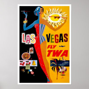 Poster vintage Vegas