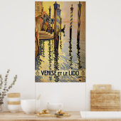 Poster vintage Venice Travel (Cuisine)