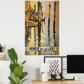 Poster vintage Venice Travel (Bureau à domicile)