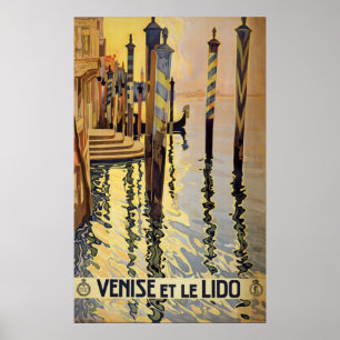 Poster vintage Venice Travel