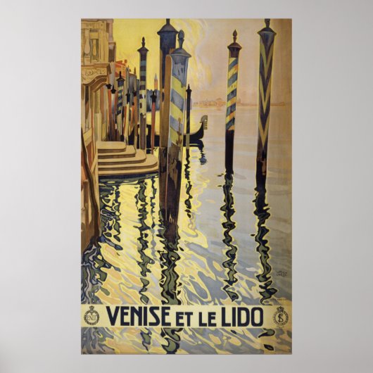 Poster vintage Venice Travel (Devant)