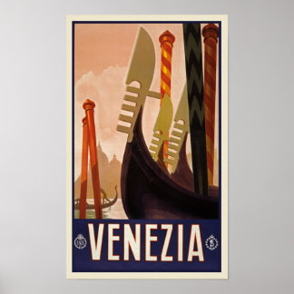 Poster vintage Venice Travel